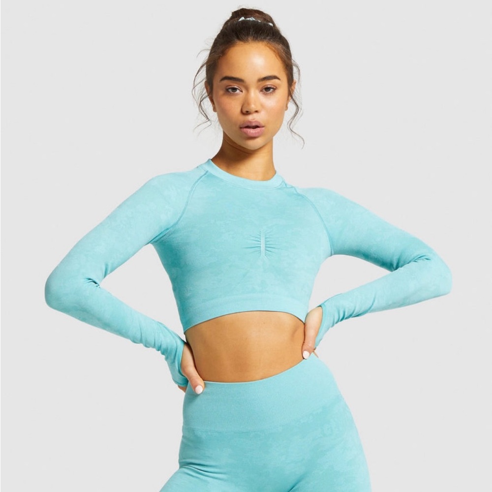 NWT Gymshark Adapt Camo Seamless Crop Top